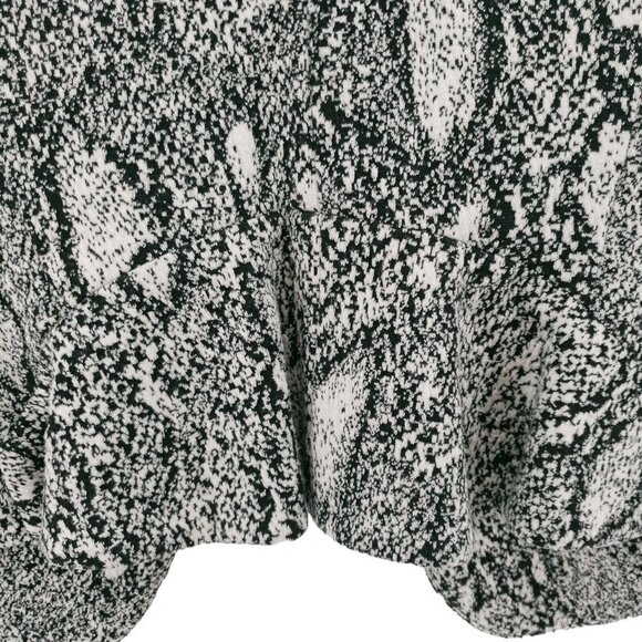 REBECCA TAYLOR Open Front Blazer Black White Snake Print Peplum Back SMALL? - Picture 4 of 10